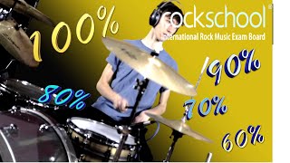 Ziggy Stardust - Rockschool Drums Grade 6 70% 80% 90% \u0026 Full Tempo