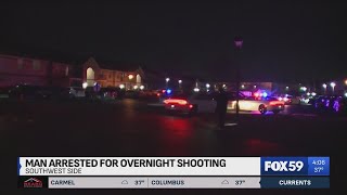 Man arrested for overnight shooting