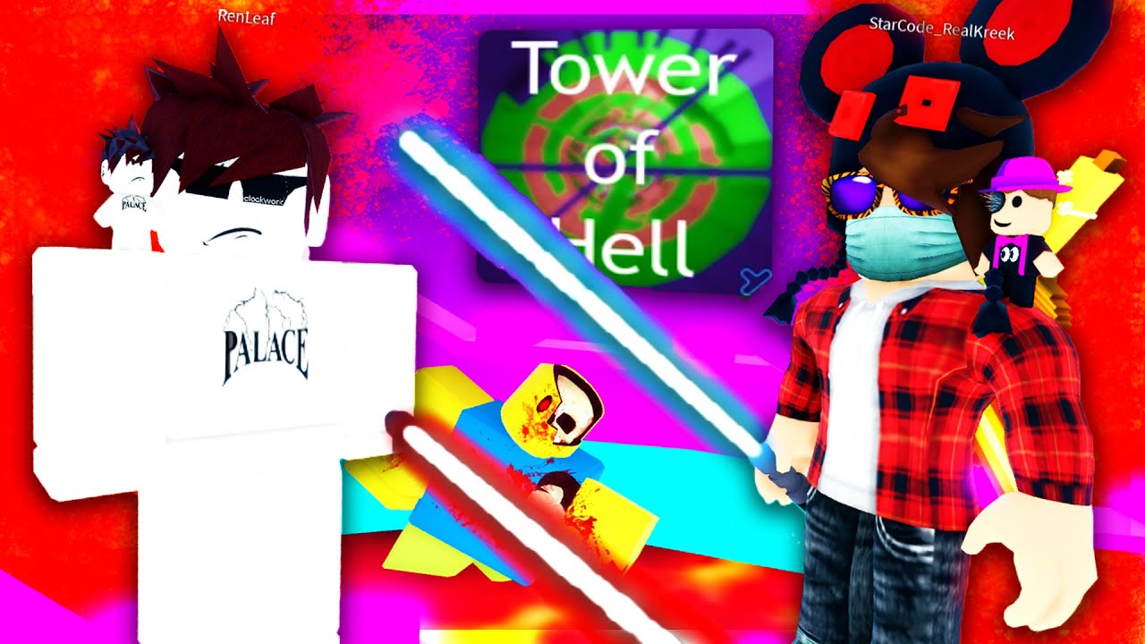 KREEKCRAFT Vs PINKLEAF.. (Tower Of Hell RACE) - YouTube