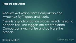 MAXMONEY Setup Compuscan Triggers and Alerts