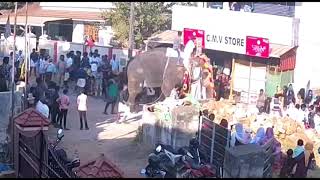 ഇടഞ്ഞ ആനയുടെ പരാക്രമം Elephant Attack in Festival 2021 Kerala Violent Elephant