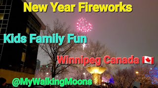 New Year Fireworks 🎆 Kids Family Fun Winnipeg Canada 🇨🇦 l Canada life l Canada Places l Vlogs