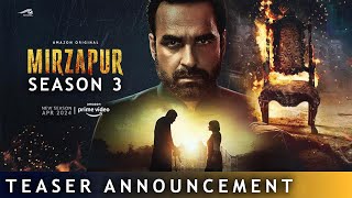 Mirzapur Season 3 Official TEASER Announcement | Official Trailer release date | @PrimeVideoIN