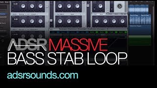 NI Massive - Electro Bass Stab Loop - How To Tutorial