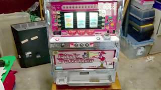 Yamasa Pink Panther Slot Machine Repair - The reel stop buttons don't work FIXED!