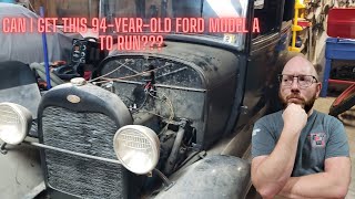 Working on my 1929 Ford Model A to get it running for an upcoming car show