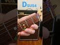 Guitar Lesson Dsus4 #shorts #guitar #guitarlesson #beginners