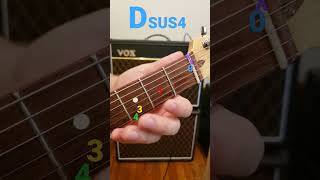 Guitar Lesson Dsus4 #shorts #guitar #guitarlesson #beginners