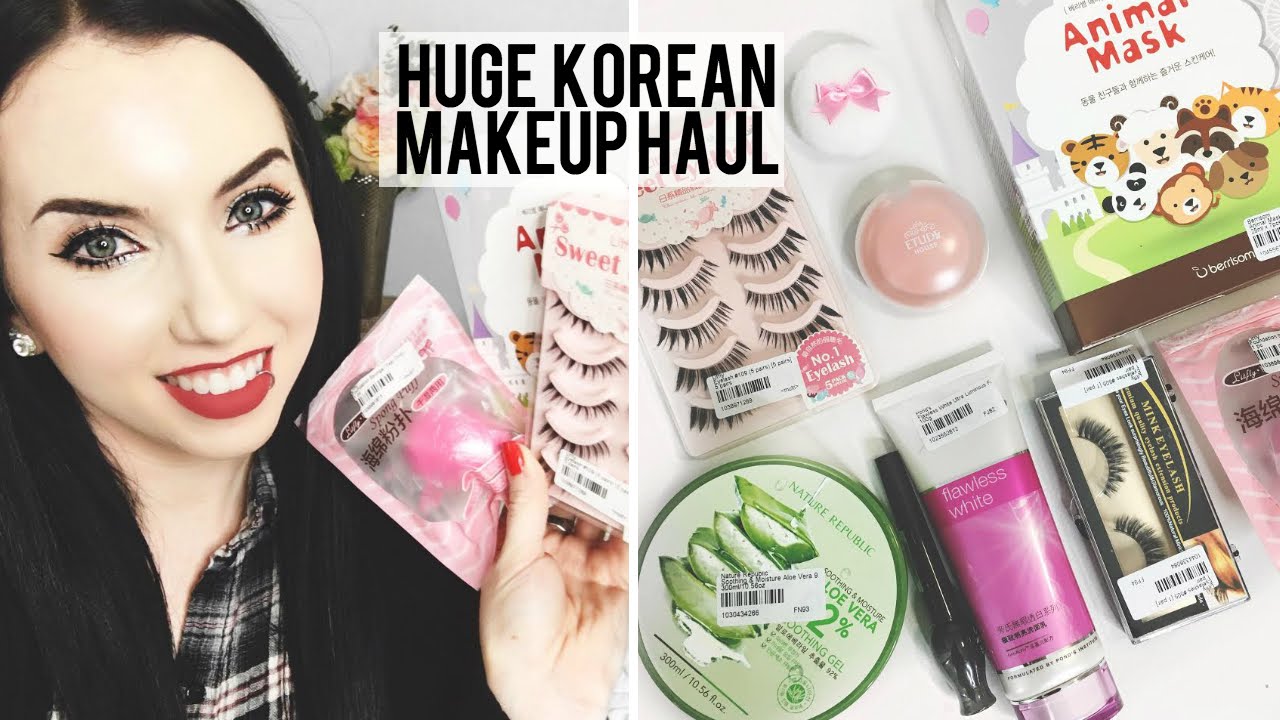 HUGE KOREAN MAKEUP & SKINCARE HAUL | YesStyle - YouTube