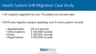 EHR Data Migration Success - 5 Million Patient Records - Boston Software Systems - Healthcare RPA