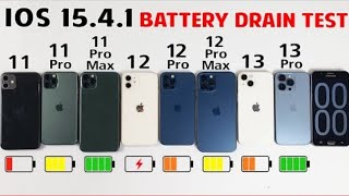 iPhone 11 vs 11 Pro vs 11 Pro Max vs 12 vs 12 Pro / 12 Pro Max / 13 / 13 Pro Battery DRAIN Test 2022