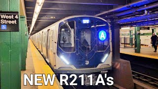 MTA's NEW R211A Subway Cars on the A Line!