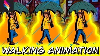 Walking & Rain Animation with Procreate Dreams! (And Procreate on iPad Pro)