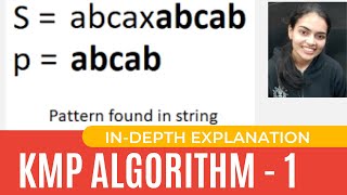KMP Algorithm Knuth Morris Pratt Pattern Search #Pattern Matching C++ Examples + Code part-1