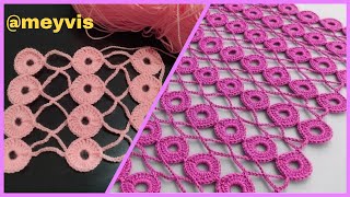 Punto a crochet paso a paso para mantas, chalecos, blusas