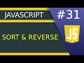 Sort and Reverse method - #31 JavaScript tutorial for Beginners