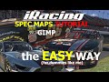 iRacing paints THE EASY WAY W/ GIMP Tutorial | Custom SPEC MAP | Chrome metallic / Matte Layers