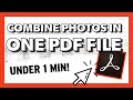 Combine multiple images into a PDF file...a simple tech tutorial!