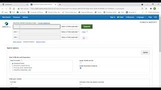 Searching multiple databases in Ebsco