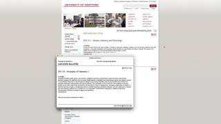 Viewing and Searching the Class Schedule
