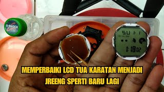 Cara memperbaiki layar LCD mati gosong tua karatan