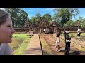 the pink temple of banteay srei a masterpiece of khmer architecture 🇰🇭 siem reap cambodia 2023