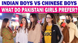 Which Country Has The Most Handsome Boys? | INDIA or CHINA | Pakistani Girls Reaction | Sana Amjad