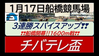 【競馬予想】準重賞・チバテレ盃～転入初戦、アナザートゥルース！～2023年1月17日 船橋競馬場 ：1―34