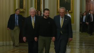 Zelenskiy arrives at U.S. Senate to make 11th hour plea for Ukraine war funds
