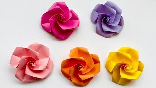 Easy Origami Rose Flower / How To Make Paper Rose ❤️