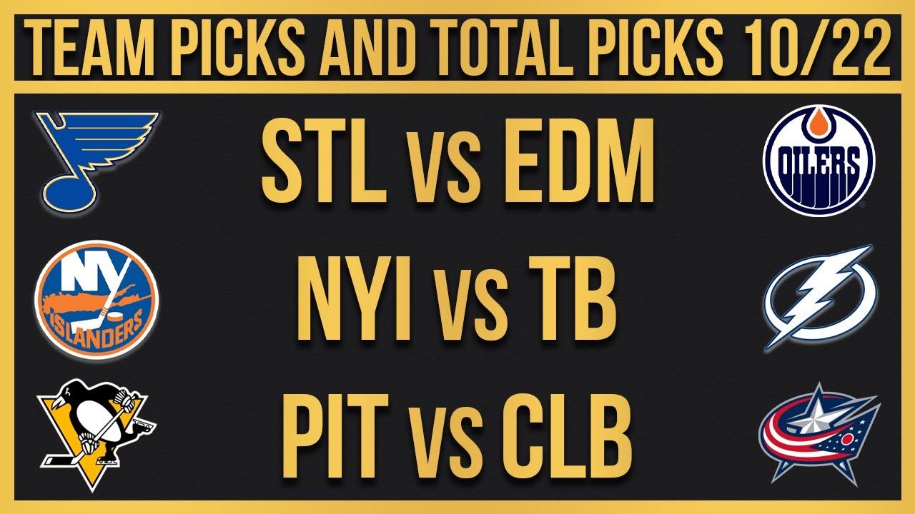 FREE NHL Picks Today 10/22/22 NHL Picks And Predictions - YouTube