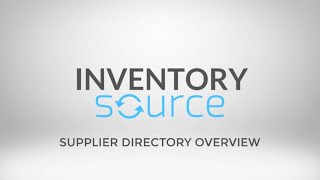 Supplier Directory Overview