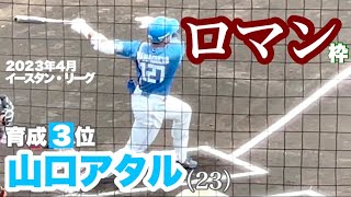 【巨人戦】高橋優貴から先頭打者初球ホームランを打った、山口アタルという選手。