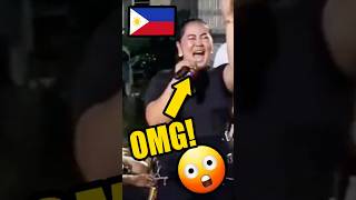 OMG! UNREAL FILIPINA VOICE IN A TYPICAL GATHERING! 😱 #viral #song #trending #cover #shorts