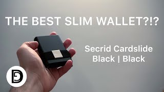 The Best Slim Wallet?!? - Secrid Cardslide Black | Black