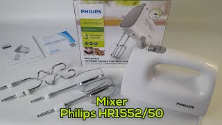 Mixer Philips HR1552/50 Warna Putih Abu - Abu