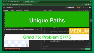 #57 Unique Paths Problem | Leetcode - Java | Grind 75: Coding Series