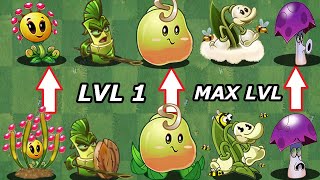 PvZ 2 10.7 - All New Plants LVL1 Vs Max LVL in Plants vs. Zombies 2 (Sundew Tangler \u0026 Bean Sprout)