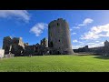 sherpa visits pembroke castle in wales