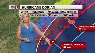 Hurricane Dorian Wednesday AM update