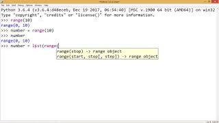 PYTHON TUTORIAL 18 - THE RANGE FUNCTION