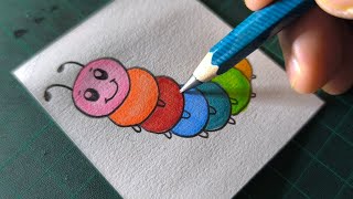 The SECRET to Drawing a PERFECT Caterpillar