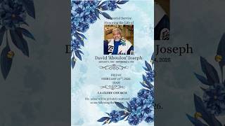 Memorial Service Honoring the Life of David "Aboulon" Joseph | February 20 | 10:00 a.m.