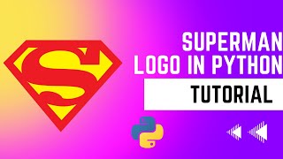 Making superman logo using python tutorial #python#pythonprogramming#pythontutorial#computerscience