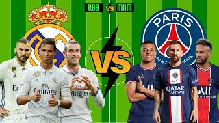 (RBB) Ronaldo , Benzema , Bale 🆚 Messi , Neymar , Mbappe (MNM)  / Real Madrid vs PSG