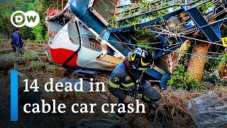 Italian authorities investigate cause of cable car crash | DW News