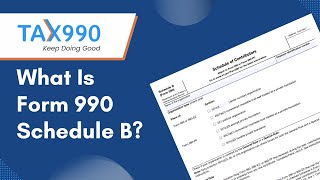 What is Form 990 Schedule B?