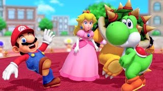 Super Mario Party - Minigames - Yoshi vs Mario vs Bowser vs Peach