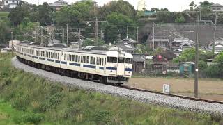 【今は無き415系鋼製車の長崎行】415系 本コラFJ124編成 普通長崎行 小江～肥前長田通過