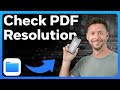 How To Check PDF Resolution